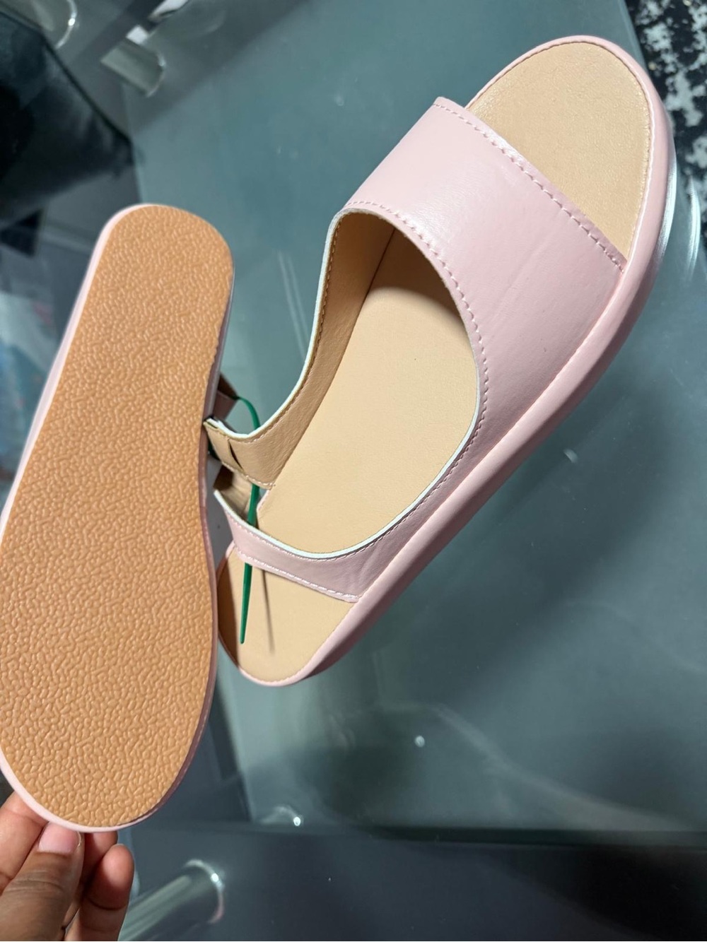 Pink Open-Toe Slingback Mules - Picture 4 of 4